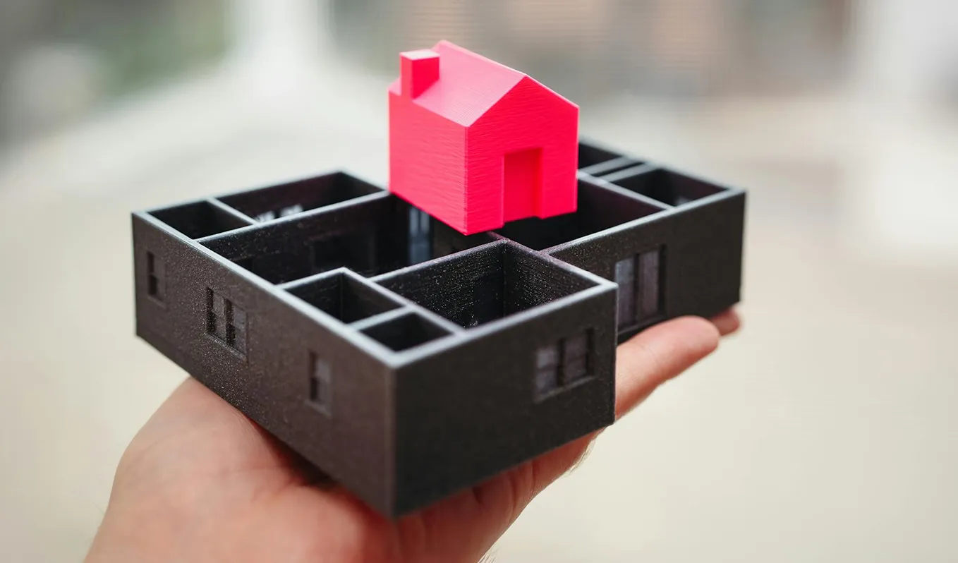 Team aan het werk met 3D printapparatuur